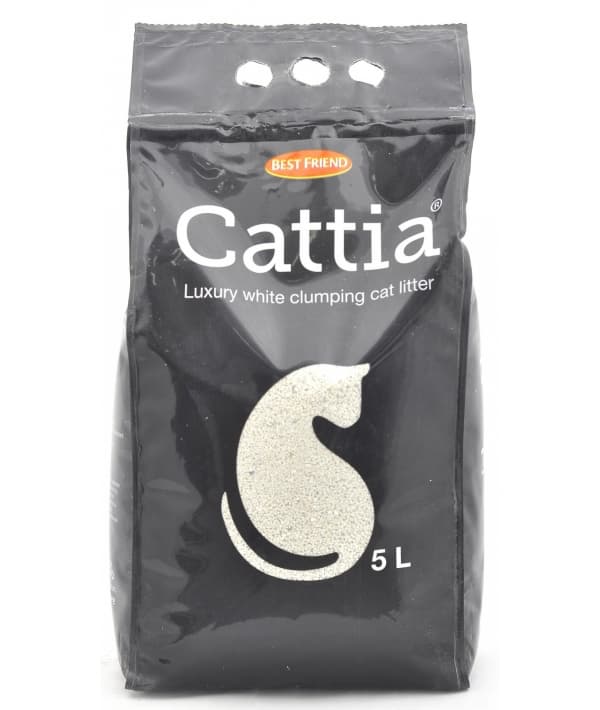 Комкующийся наполнитель Cattia, 5 л