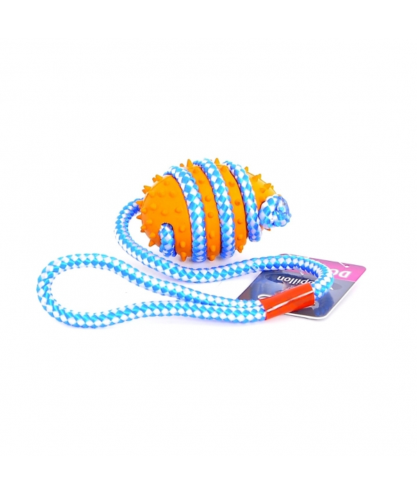 Игрушка для собак "Мяч на веревке", резина, 46см (Rope toy) 140028