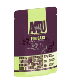 Паучи для кошек Утка и Куриная Печень (AATU FOR CATS DUCK & CHICKEN LIVER) WACDC85