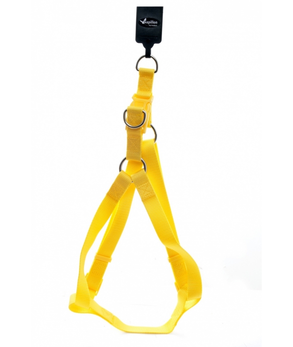 Нейлоновая шлейка 20мм – 46 – 75см, желтый (Nylon harness, 20 mm x 46 – 75 cm, colour yellow) 170411