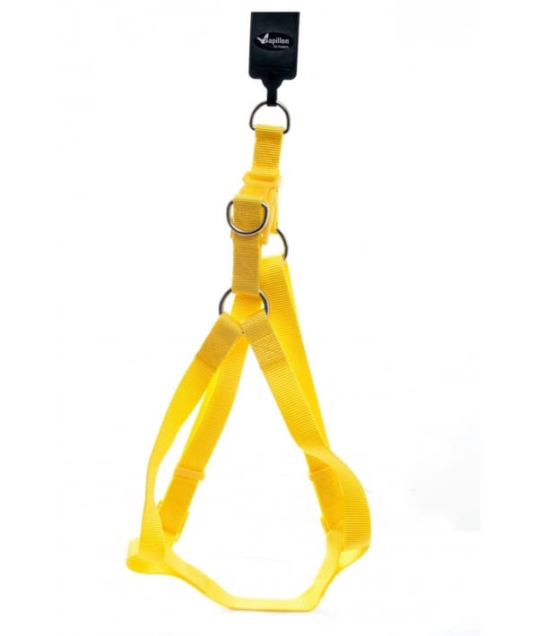 Нейлоновая шлейка 20мм – 46 – 75см, желтый (Nylon harness, 20 mm x 46 – 75 cm, colour yellow) 170411