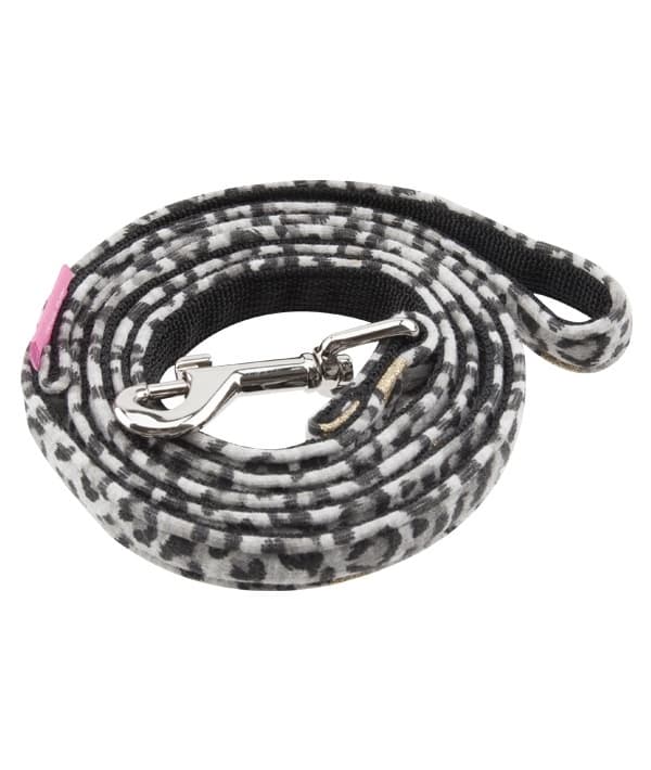 Поводок с леопардовым принтом, черный, размер M (LEO PUG LEASH/BLACK/M) NAQD – AL7275 – BK – M