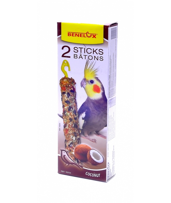 Лакомые палочки с кокосом для длиннохвостых попугаев (Seedsticks parakeet Coconut x 2 pcs) 16254