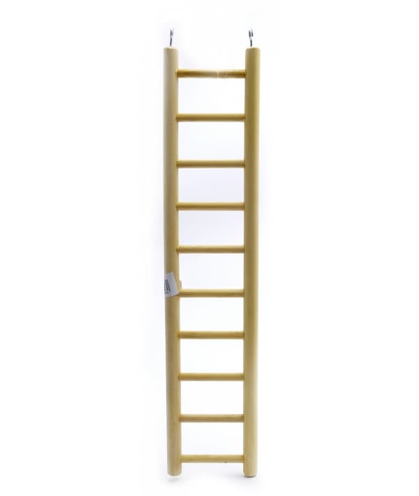 Деревянная лесенка для птиц 10 ступеней 10.5*49 см (Ladder wood 10 rungs 10.5x49 cm) 14396