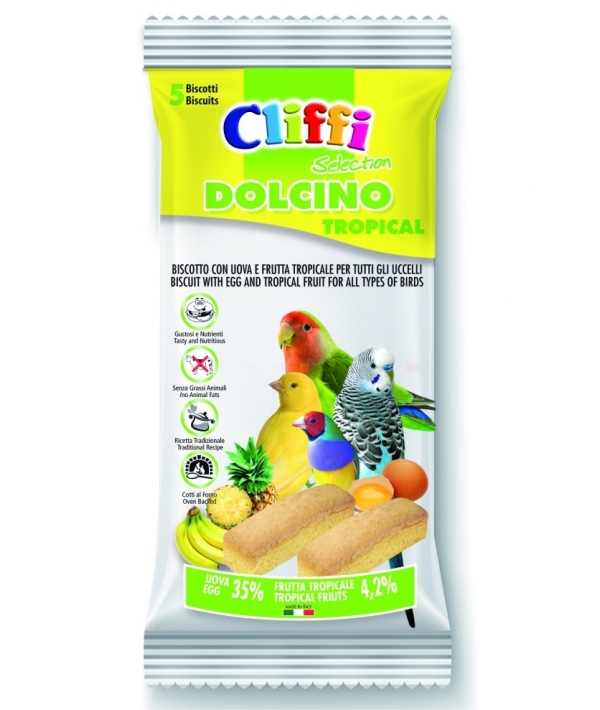 Лакомства для Птиц: яичный бисквит с тропическими фруктами (Dolcino per ucсelli tropical) ACOA403
