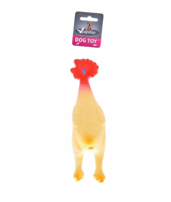 Игрушка для собак "Цыпленок табака", латекс, 23см (Chicken with peep) 140021