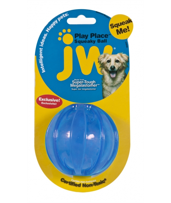 Игрушка для собак мячик "Заводной писк", 8см (JW Pet SQUEAKY BALL MEDIUM) 43606