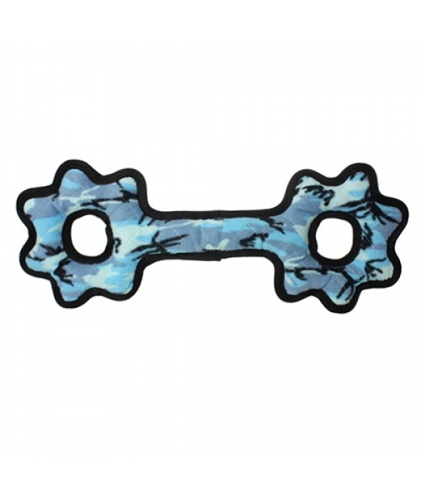 Супер прочная игрушка для собак Буксир для перетягивания с шестеренками, голубой камуфляж , прочность 9/10 (Ultimate Tug – O – Gear Camo Blue) T – U – T – GR – CB