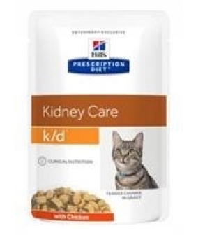 Паучи K/D для кошек при лечении почек с курицей (кусочки в соусе) 1187M