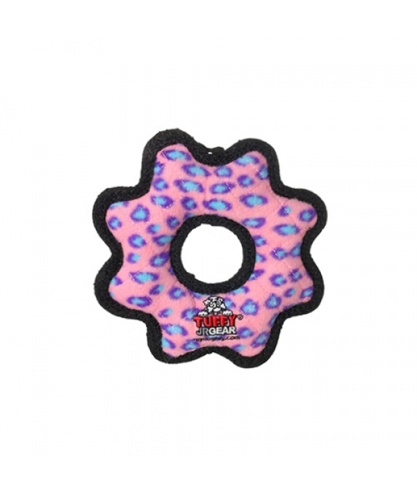 Супер прочная игрушка для собак Шестеренка малая, розовый леопард, прочность 8/10 (Jr Gear Ring Pink Leopard) T – JR – GR – PL