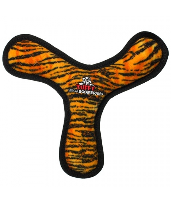Супер прочная игрушка для собак Бумеранг, узор тигр, прочность 10/10 (Mega Bowmerang Tiger) T – MG – BR – TG
