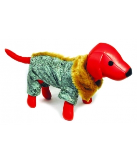 Комбинезон цвета "змеиная кожа" с флисовой подкладкой для собак, 20см (5615036)