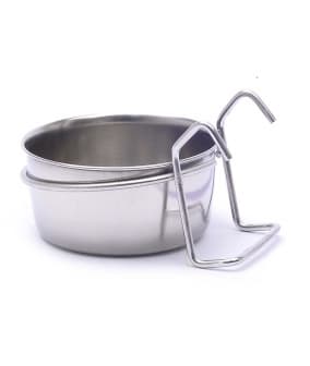 Кормушка из стали с держателем 7 см (Feeder stainless steel + holder 7 cm) 14134