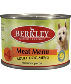 Консервы для собак с ягненком и рисом (Adult Meat Menu)