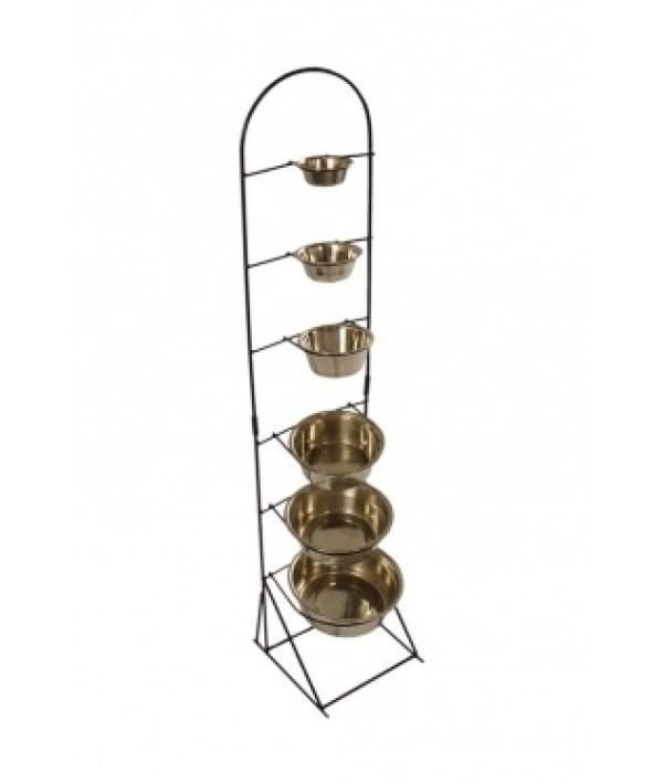 Стойка под 6 мисок, 130см (Display for stainless steel dishes height) 175451