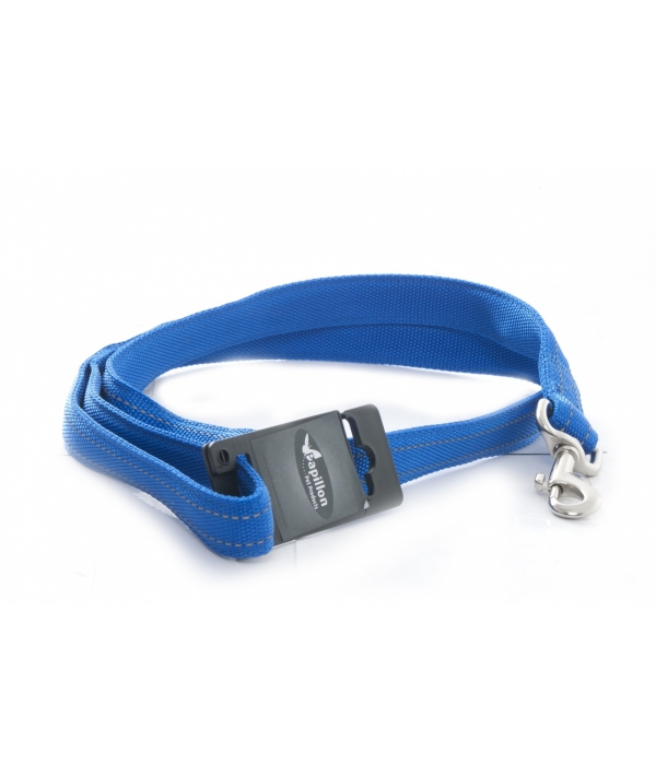 Светоотражающий поводок, нейлон 15мм – 120см, синий (Reflective nylon lead, 20 mm x 120 cm, colour blue) 170334