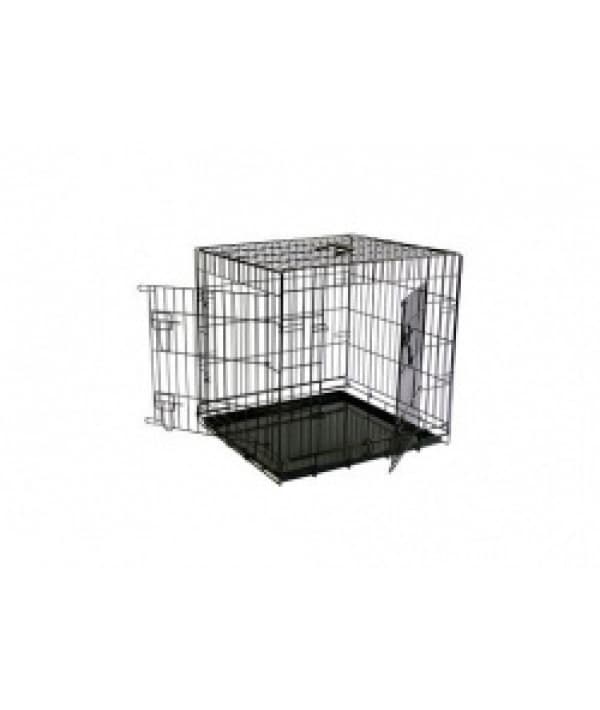 Клетка металлическая с 2 дверками, 61*54*58 см, черная (Wire cage black 2 doors)151261