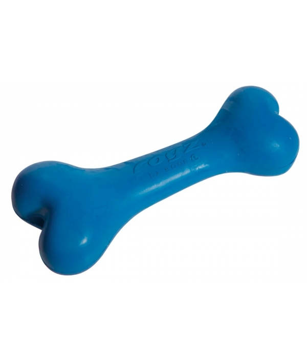 Игрушка для собак Кость из литой резины, малая, синий (DA BONE RUBBER CHEW TOY) DB01B