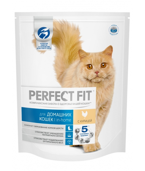 Сухой корм для домашних кошек, с курицей (PERFECT FIT Inhome Ck 6*1.2kg) 10162231