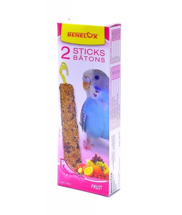 Лакомые палочки с фруктами для волнистых попугайчиков (Seedsticks budgies Fruit x 2 pcs) 16241