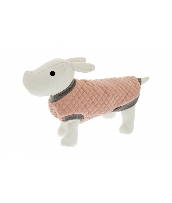 Стеганый пуловер "Уют" розово – серый 30 см (FELPA MARATONA CM.30 ROSA) ABF58/30 – RA