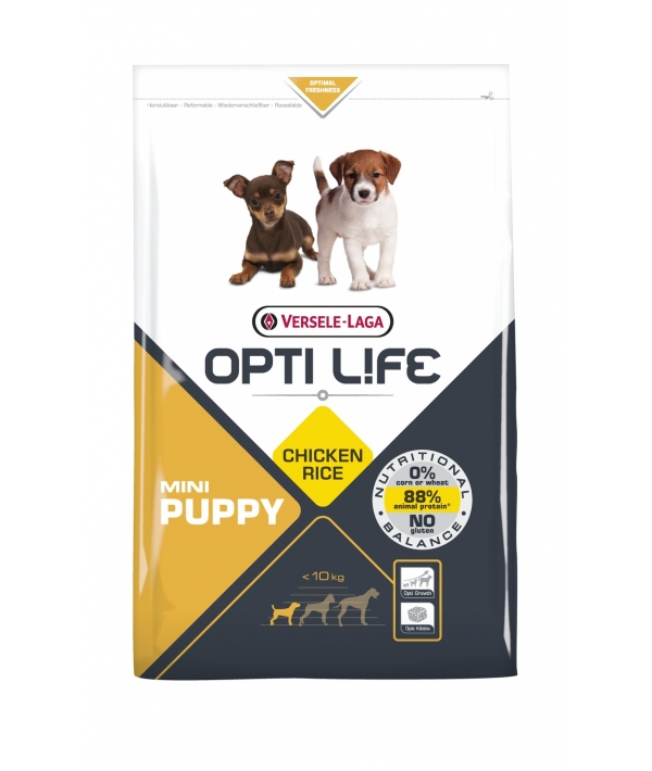 Для щенков малых пород с курицей (Opti Life Puppy Mini) 431156