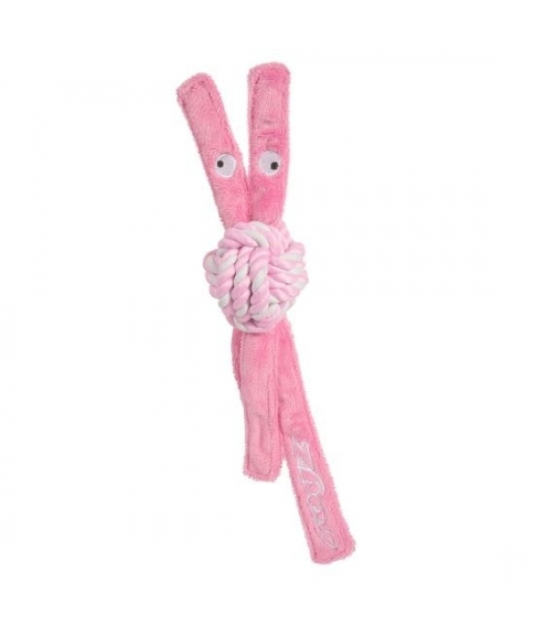 Игрушка для щенков канатная с пищалкой COWBOYZ малая, розовый (COWBOYZ ROPE TOY) KN201X