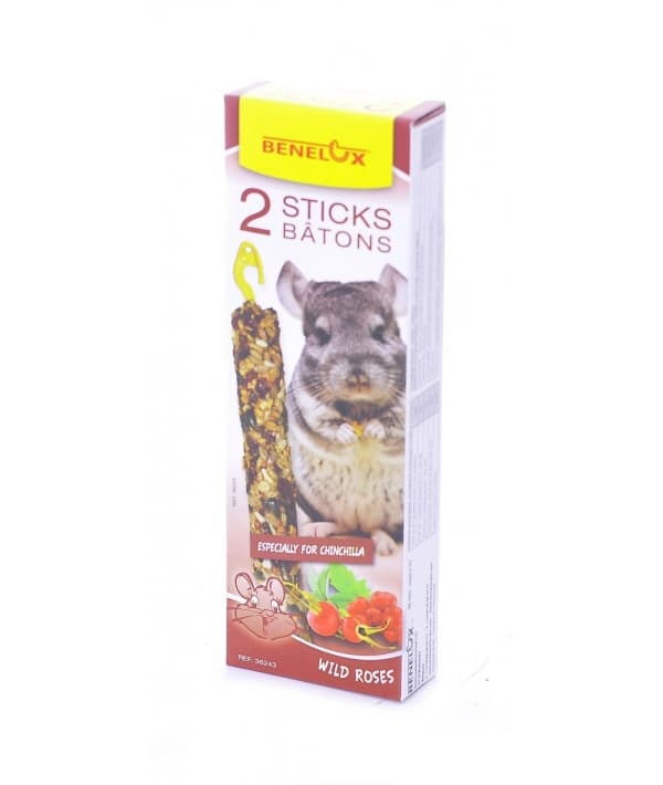 Лакомые палочки для шиншилл "Дикая роза" (SEEDSTICKS CHINCHILLA WILD ROSES X 2 PCS)