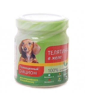 Консервы для собак телятина в желе (004364)