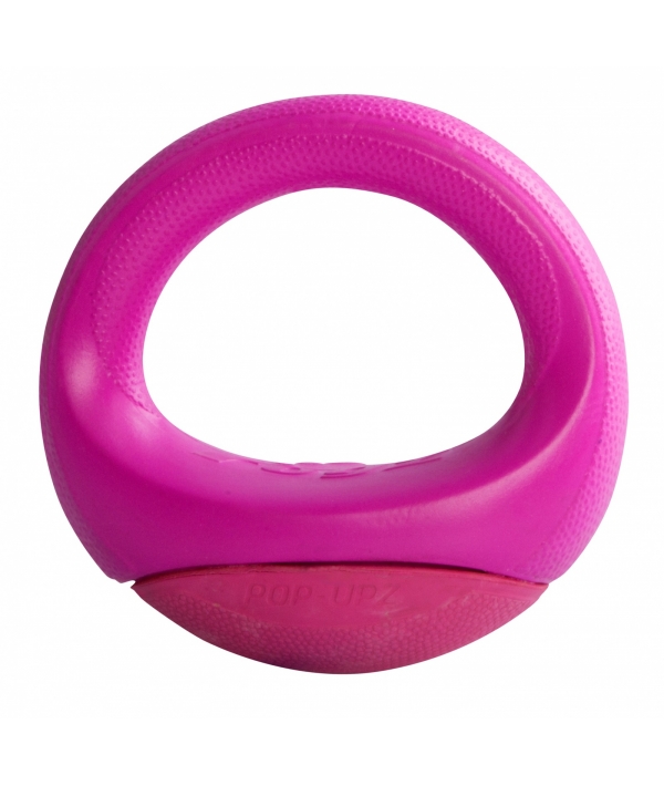 Игрушка для собак кольцо – неваляшка Pop – Upz, среднее/большое, розовый (Rogz Pop – Upz Pink Med/Large) RPU04K