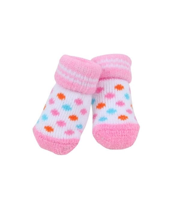 Носочки для собак в горошек, розовый, размер L (11 см х 3,5 см) (POLKA DOT II/PINK/L) PAOC – SO1269 – PK – L