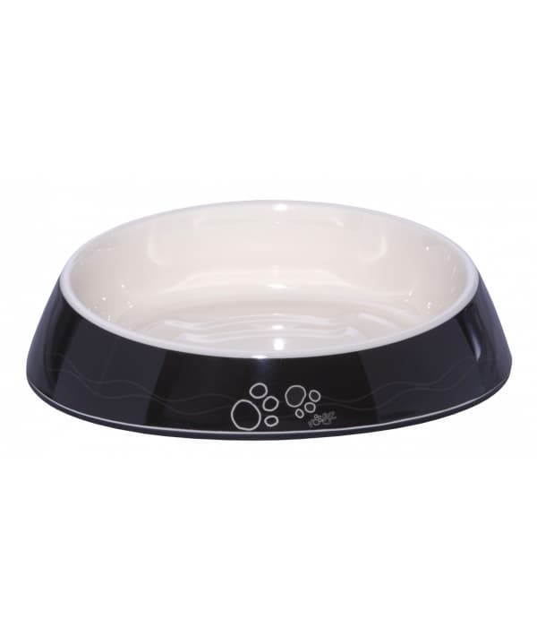 Миска для комфортного кормления "Fishcake" 200 мл, "Черные лапки" (MELAMINE CAT BOWL) CBOWL31A