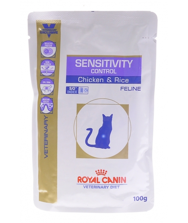 Кусочки в желе для кошек с пищевой аллергией c курицей (Sensitivity control Chicken S/O) 753001/ 753101