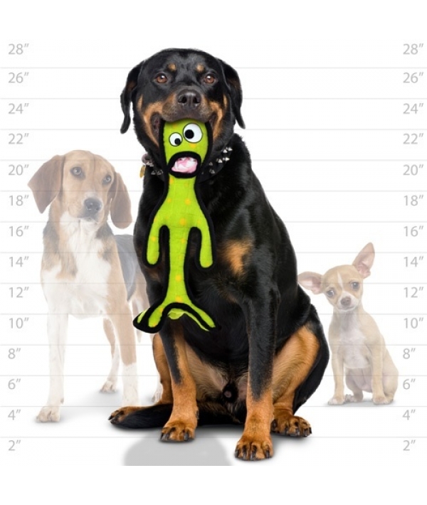 Супер прочная игрушка для собак Высокий инопланетный триног, зеленый, прочность 8/10 (Alien G6 Green) T – A – G6 – Alien – Grn