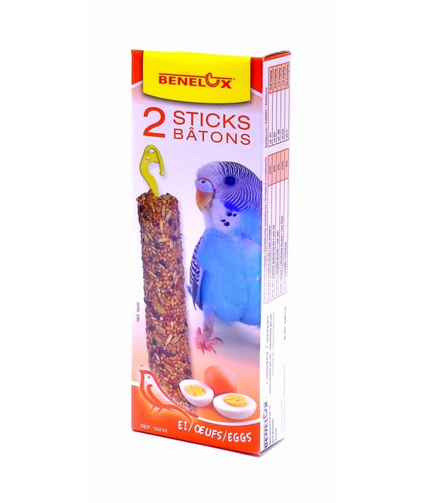 Лакомые палочки с яйцом для волнистых попугайчиков (Seedsticks budgies Eggs x 2 pcs) 16242