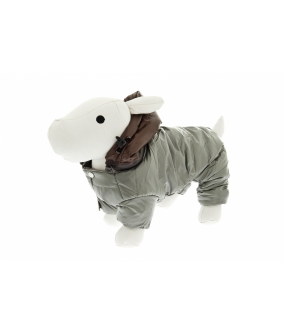 Куртка – дождевик "Крутыш" (серый) на длину 27 см (PIUMINO COOL DOG CM.24 GRIGIO) ABF71/27 – G
