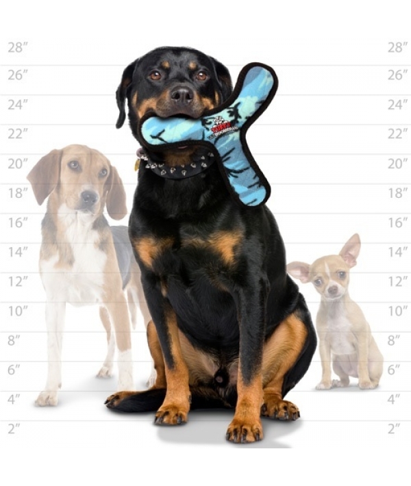 Супер прочная игрушка для собак Бумеранг, голубой камуфляж, прочность 8/10 (Ultimate Bowmerang Camo Blue) T – U – BR – CB