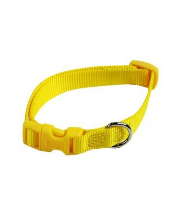 Нейлоновый ошейник 15мм – 33 – 40см,желтый (Adjustable nylon collar, 15 mm x 33 – 40 mm, colour yellow) 170210