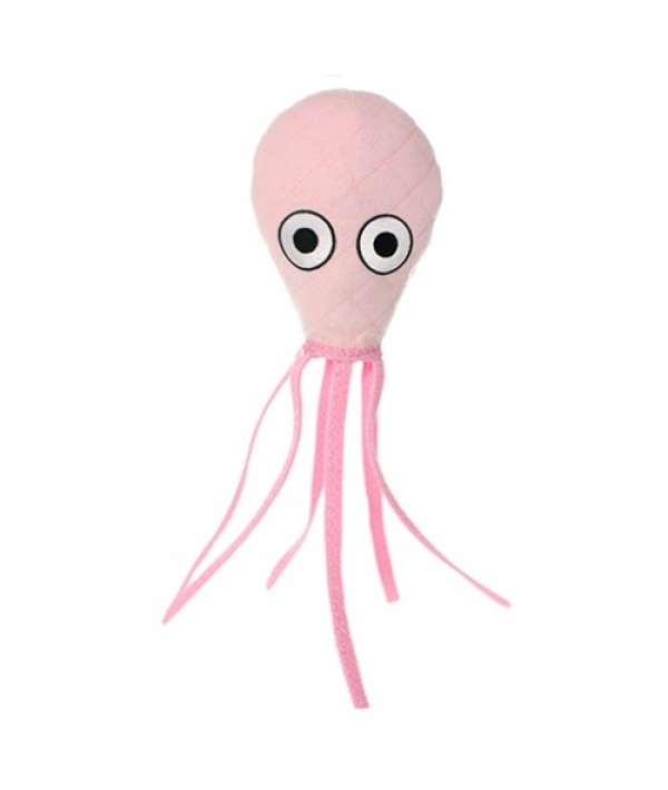 Супер прочная игрушка для собак "Обитатели океана" Кальмар, большой, розовый прочность 10/10 (Ocean Creature Mega Squid Pink) T – OC – MG – Squid – Pk