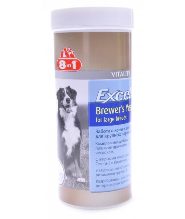 Эксель Пивные дрожжи для собак крупных пород (80 таб.) Excel Brewer's Yeast (for large breed)109525