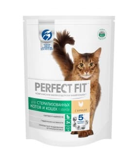 Сухой корм стерилизованных кошек, с курицей (PERFECT FIT Sterile Ck 6*1.2kg) 10162233