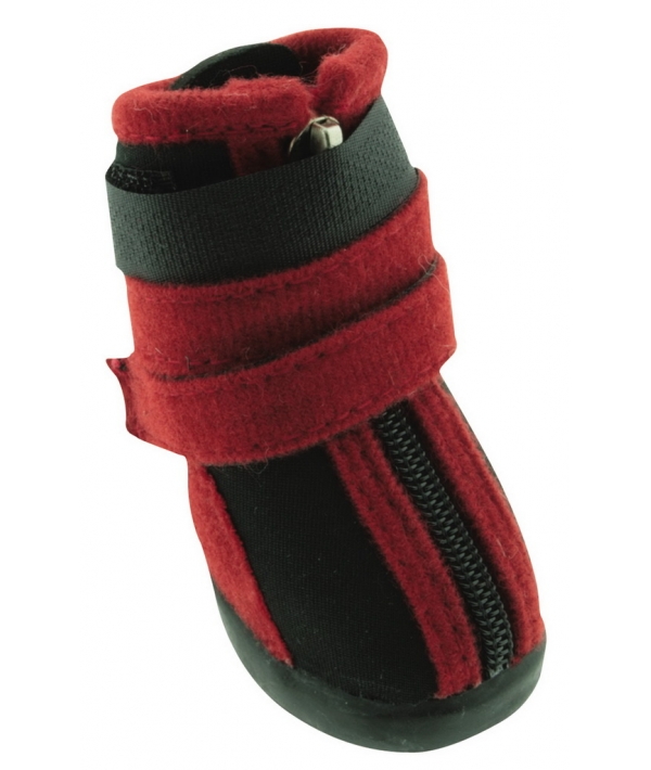 Обувь черная с красными полосками для собак, размер 1# (6,75*3,55см) – 5628051