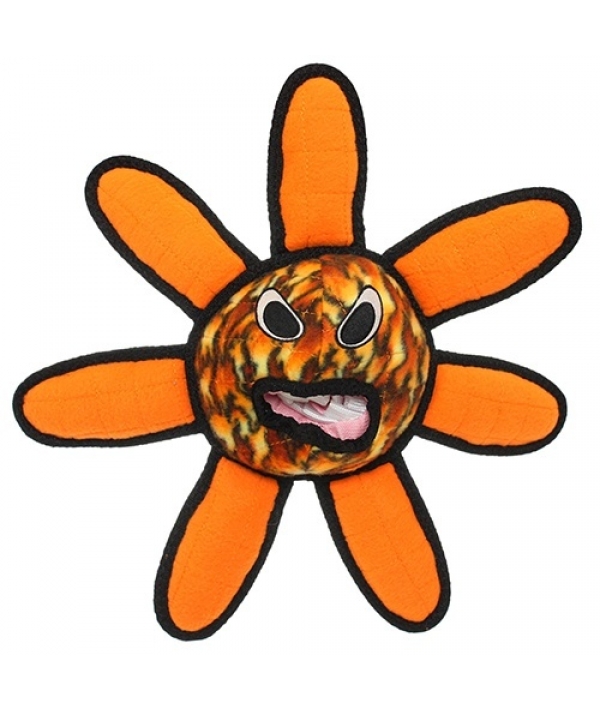 Супер прочная игрушка для собак Инопланетный шар – цветок, пламя, прочность 8/10 (Alien Ball Flower Fire) T – A – Ball – Flwr – Fire