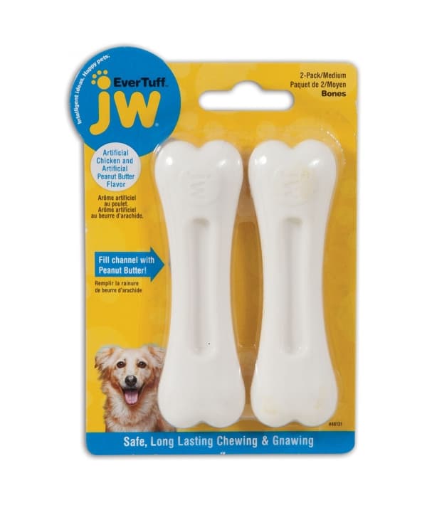 Косточки для грызения "Ароматный цыпленок", средние (JW Pet NYLON BONE 2PK MEDIUM) 46131