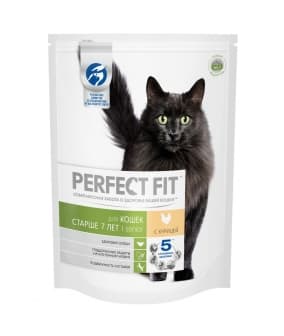 Сухой корм для кошек старше 7 лет, с курицей (PERFECT FIT Senior_7+ Ck 10*650g) 10162216