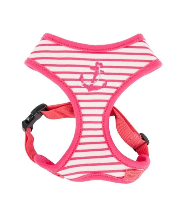 Регулируемая шлейка в полоску с якорем, розовый, размер S (MATELOT HARNESS/PINK/S) NAQA – AC7211 – PK – S