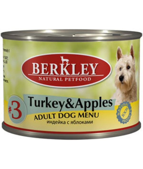 Консервы для собак с индейкой и яблоками (Adult Turkey&Apples)
