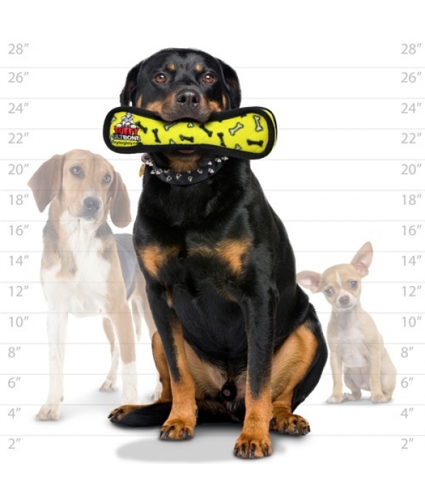 Супер прочная игрушка для собак Кость, желтый, прочность 9/10 (Ultimate Bone Yellow Bone) T – U – B – YB