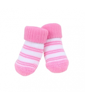 Носочки для собак в полоску "Долче", розовый, размер M (9 см х 3 см) (DOLCE/PINK/M) PAOC – SO1268 – PK – M