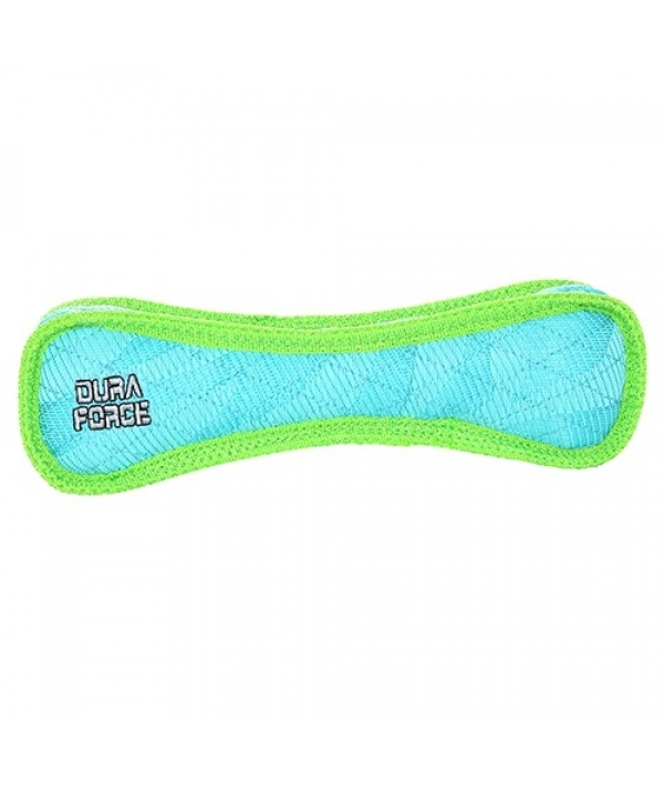 Супер прочная игрушка для собак Косточка, голубой с зеленым, прочность 9/10 (Bone Tiger Blue/Green) DF – B – T – BG